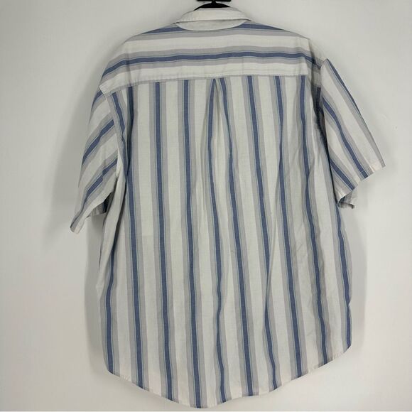 LEVI’S Men’s Vintage Striped Casual Button Down Short Sleeve Top Sz XL - Picture 7 of 9
